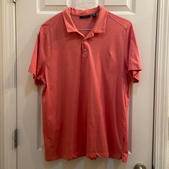 Perry Ellis Other - Perry Ellis men’s size Large, Salmon colored polo, lightweight classic polo